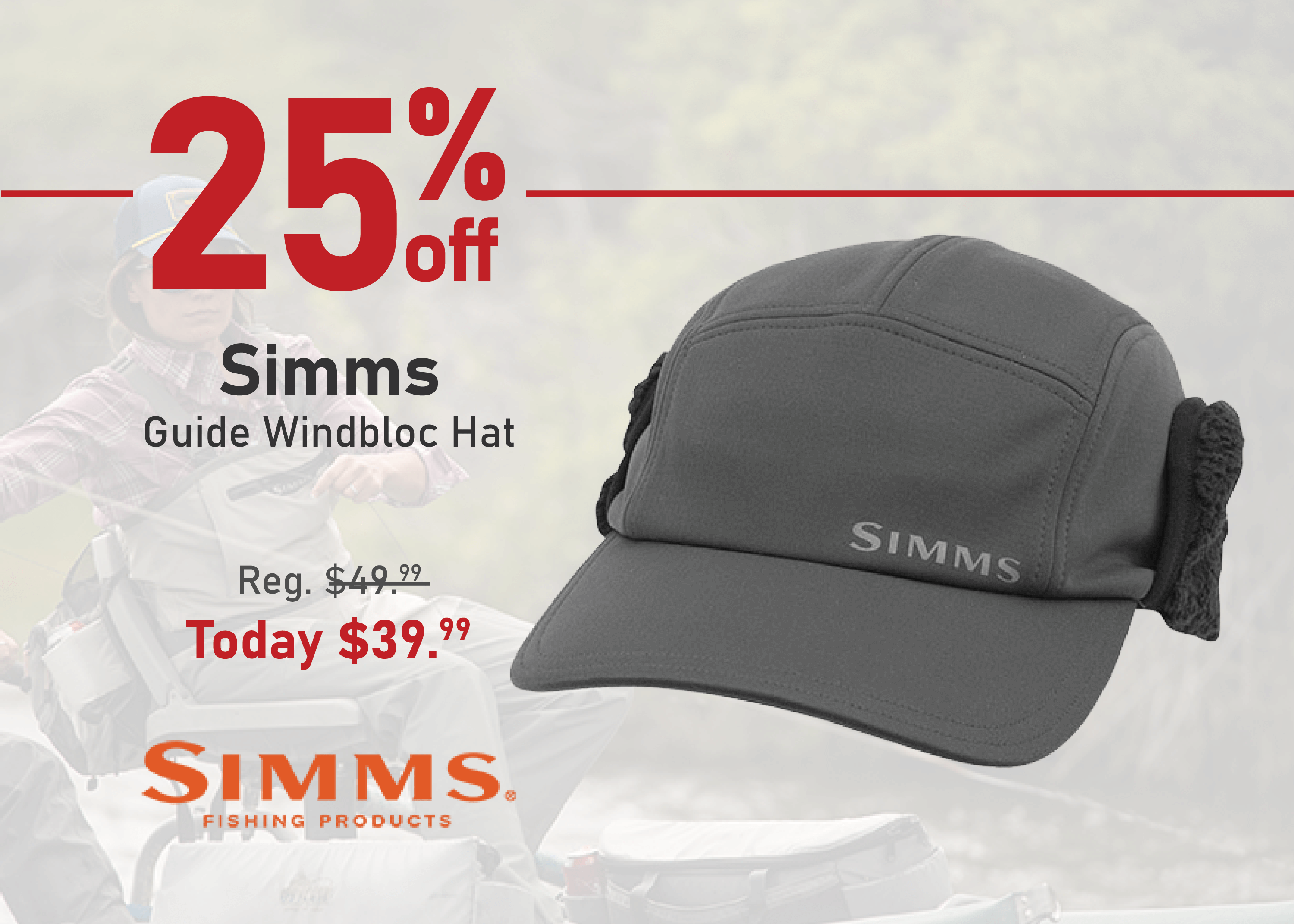 Save 25% on the Simms Guide Windbloc Hat