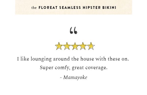 Shop the floreat seamless hipster bikini.