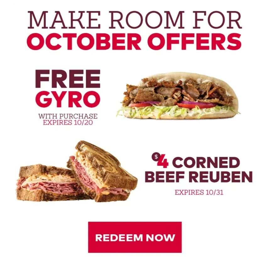 Redeem Your October Offers 