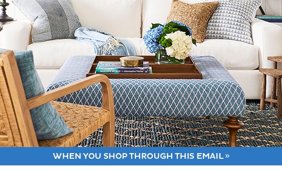 E-mail Exclusive - when you shop through this e-mail