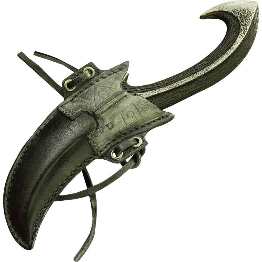 Image of Dark Elven Throwing Knife and Holder