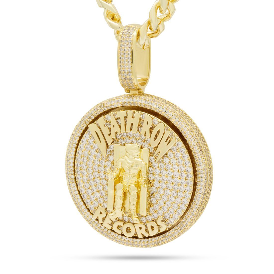 Image of King Ice x Death Row Records - XL Medallion Spinner