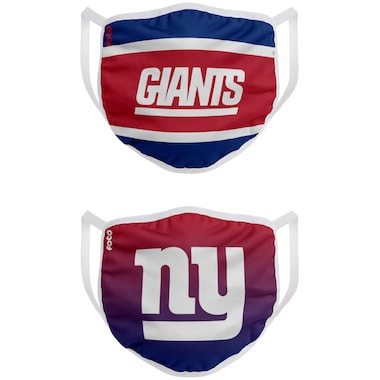 New York Giants FOCO Adult Printed Face Covering 2-Pack