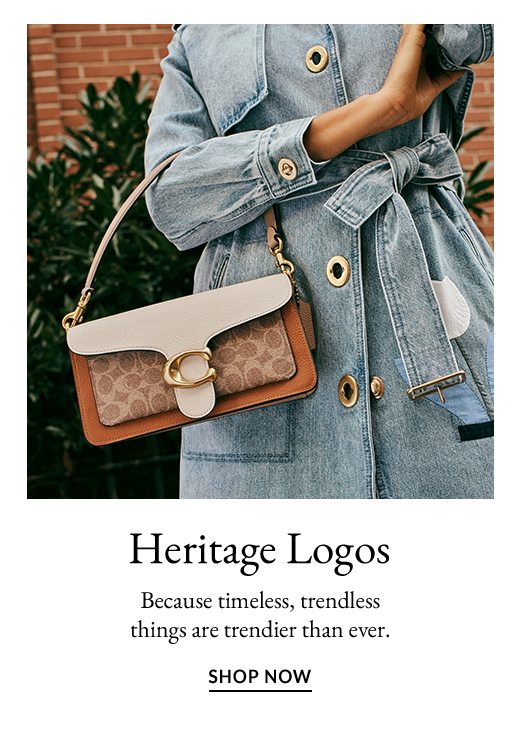 Heritage Logos. Because timeless, trendless things are trendier than ever. SHOP NOW