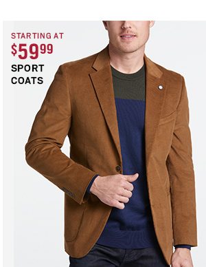 Starting at $59.99 Sport Coats