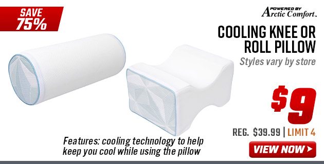 Arctic Comfort Cooling Knee or Roll Pillow