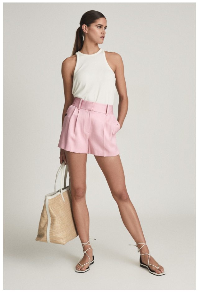 Ember Pink Tailored Shorts