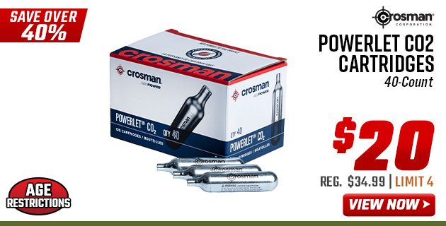 Crosman Powerlet CO2 Cartridges