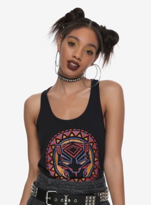 Her Universe Black Panther Logo Tank Top