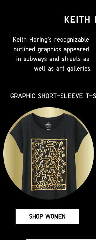 GRAPHIC SHORT-SLEEVE T-SHIRTS (KEITH HARING) $14.90 - SHOP WOMEN