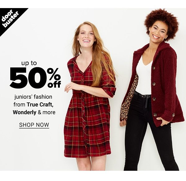 up to 50% off junior's fashion from True craft, Wonderly & more - Shop Now