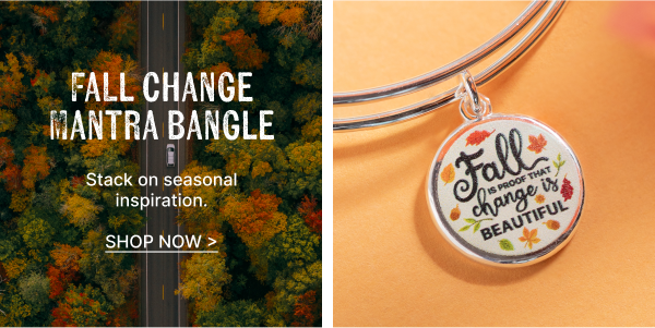 Fall Change Mantra Bangle