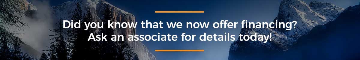 Did you know that we now offer financing? Ask an associate for details today!