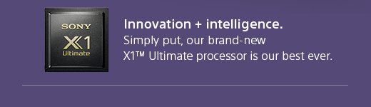 Innovation + intelligence. Simply put, our brand-new X1™ Ultimate processor is our best ever.