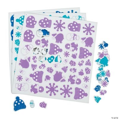 Winter Wonderland Self-Adhesive Foam Shapes - 500 Pc.