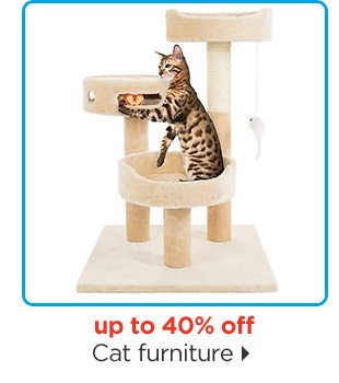 Up to 40% off. Cat furniture.