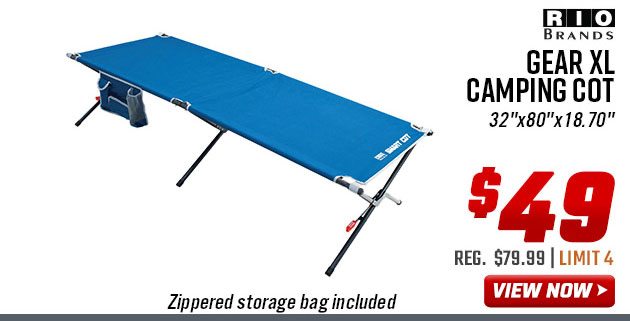 Rio Gear XL Camping Cot 