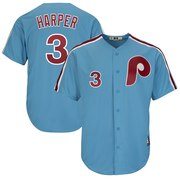 Bryce Harper Philadelphia Phillies Majestic Cool Base Cooperstown Player Jersey - Light Blue
