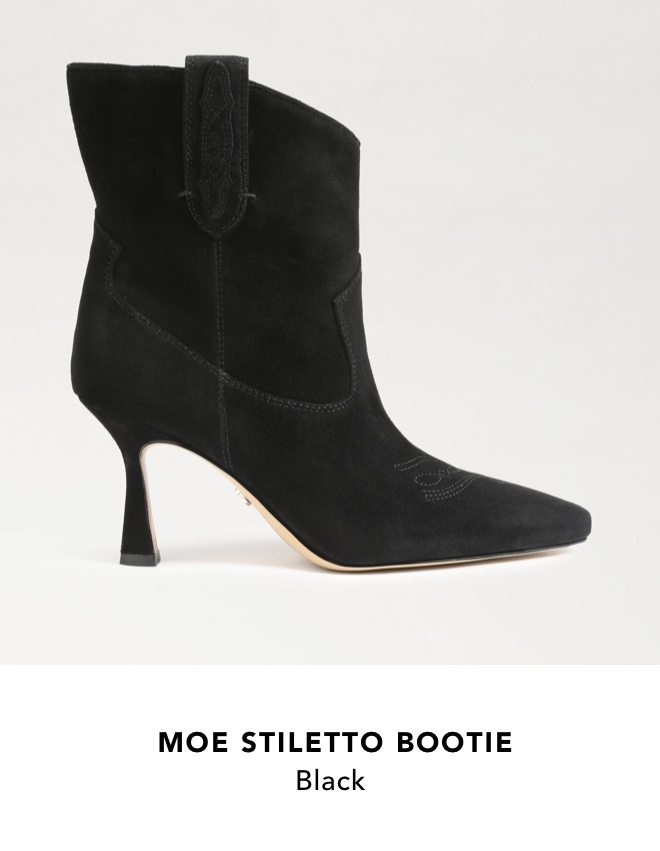 Moe Stiletto Bootie (Black)