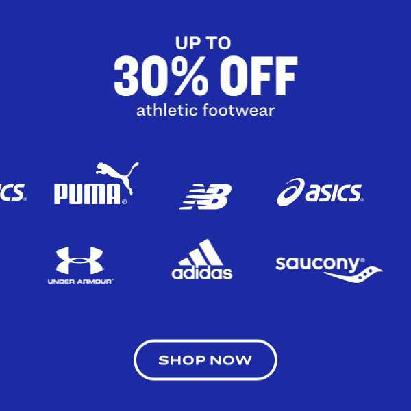 Up to 30% Off Athletic Apparel