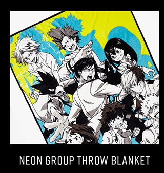 Neon Group Throw Blanket