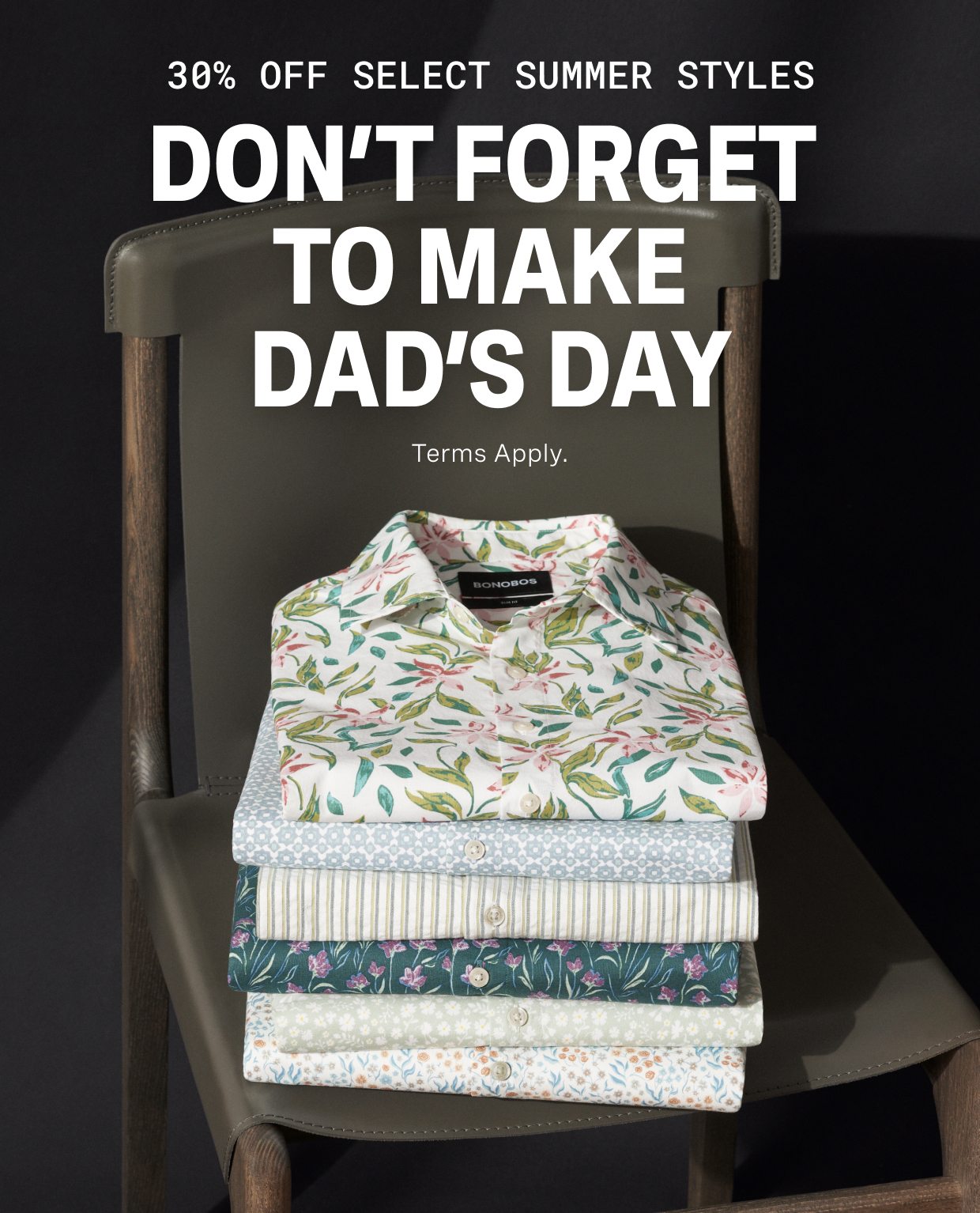 30% Off Select Styles for Father's Day