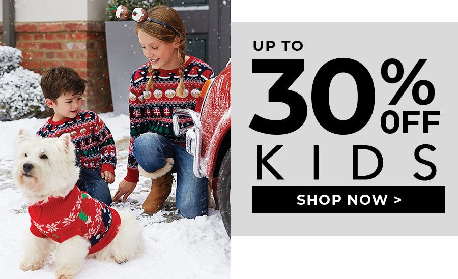 Up to 30% Off Kids