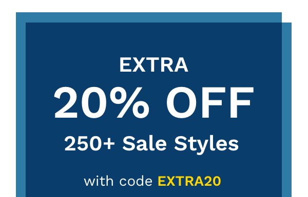 Extra 20% Off | 250+ Sale Styles | With Code EXTRA20 | Shop Sale