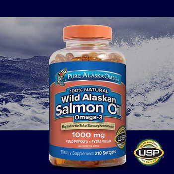 Pure Alaska Omega Wild Salmon Oil 1,000 mg, 210 Softgels