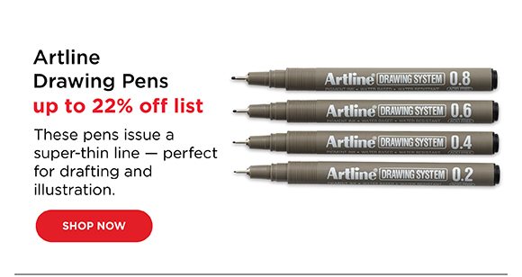 Artline Drawing Pens - up to 22% off list