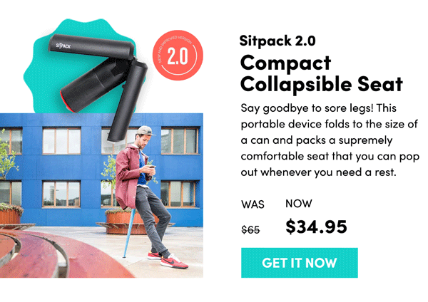 Sitpack 2.0 Compact Collapsible Set | Get It Now