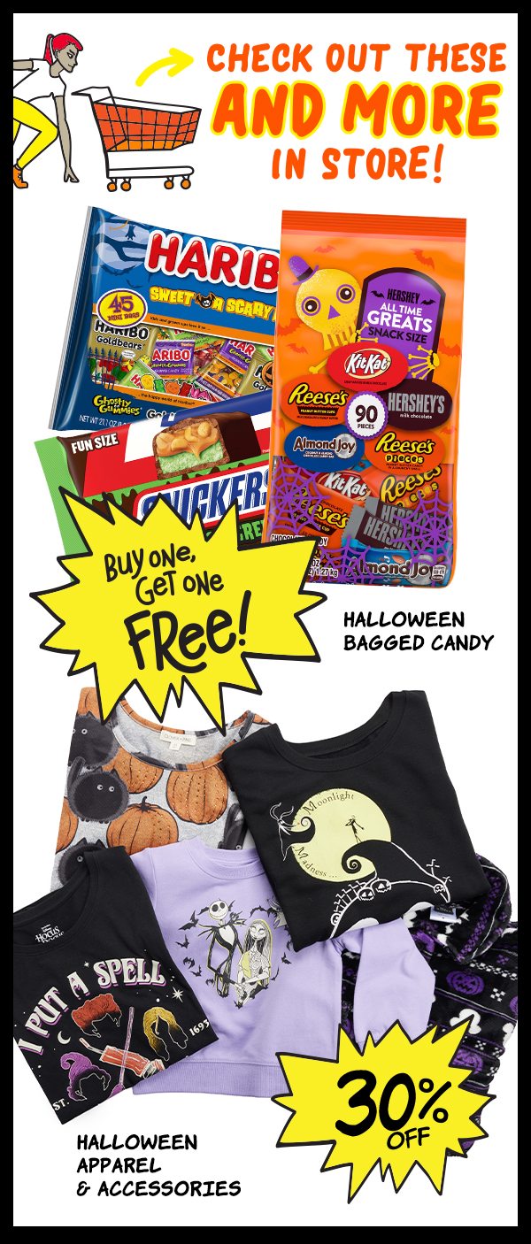 Halloween Bagged Candy Buy One, Get One FREE