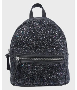 Black Glitter Rucksack