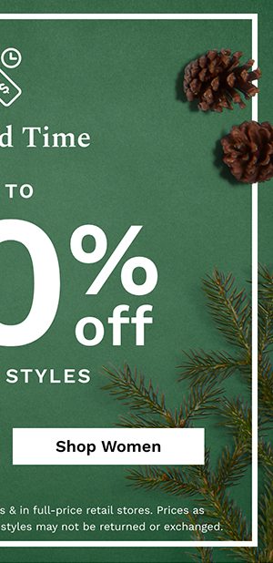 Limited Time Up to 60% off select styles | Shop Women