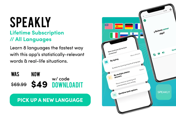 Speakly Lifetime Subscription | Pick Up A New Language