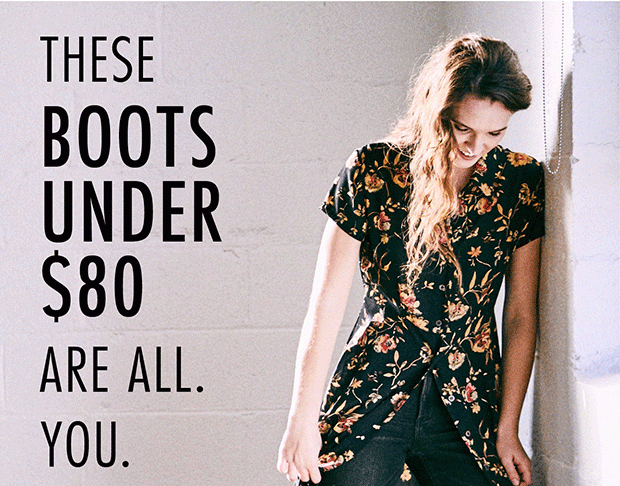 BOOTS UNDER $80