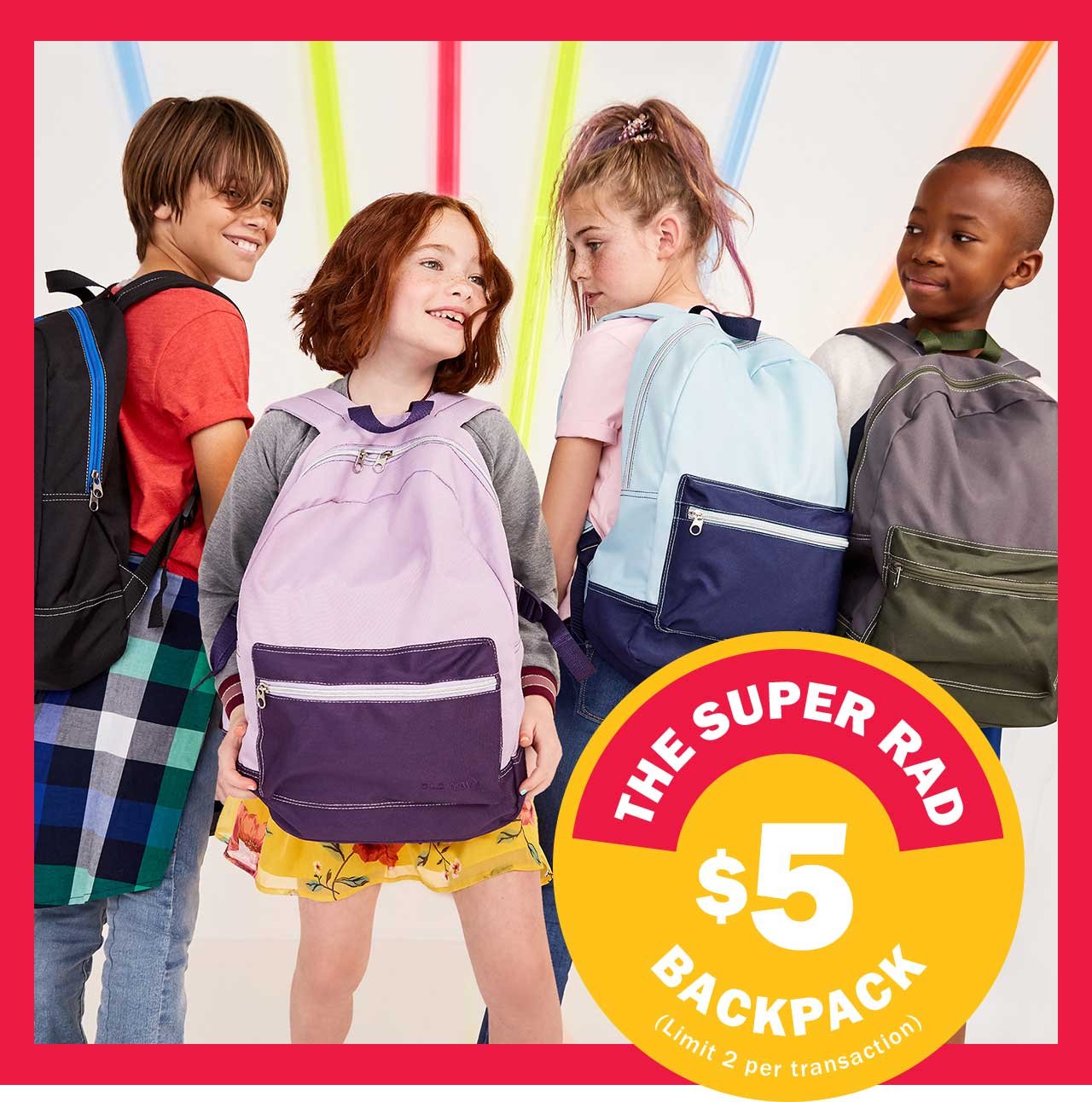 THE SUPER RAD $5 BACKPACK