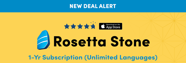 Rosetta Stone 1-Year Subscription | New Deal