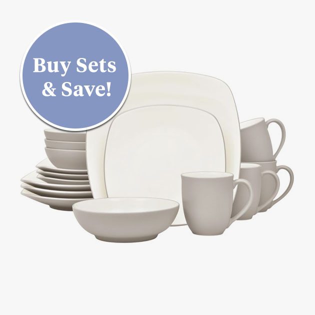 Buy Sets & Save! Colorwave Square Dinnerware Set