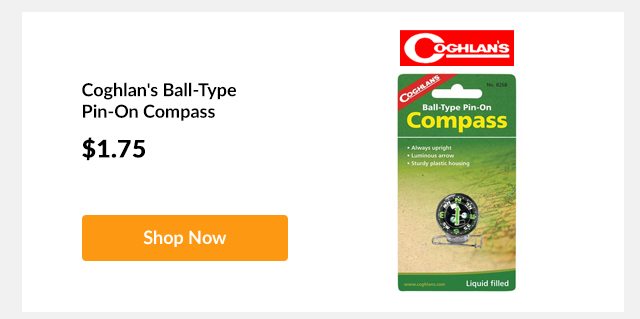 Coghlan's Ball-Type Pin-On Compass