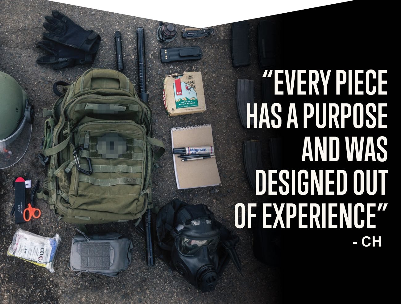 Easy access to range essentials