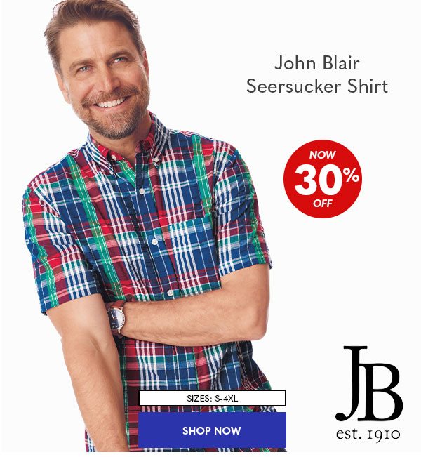 John Blair Seersucker Shirt
