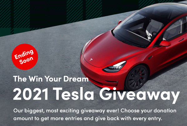 Tesla Giveaway | Shop Now