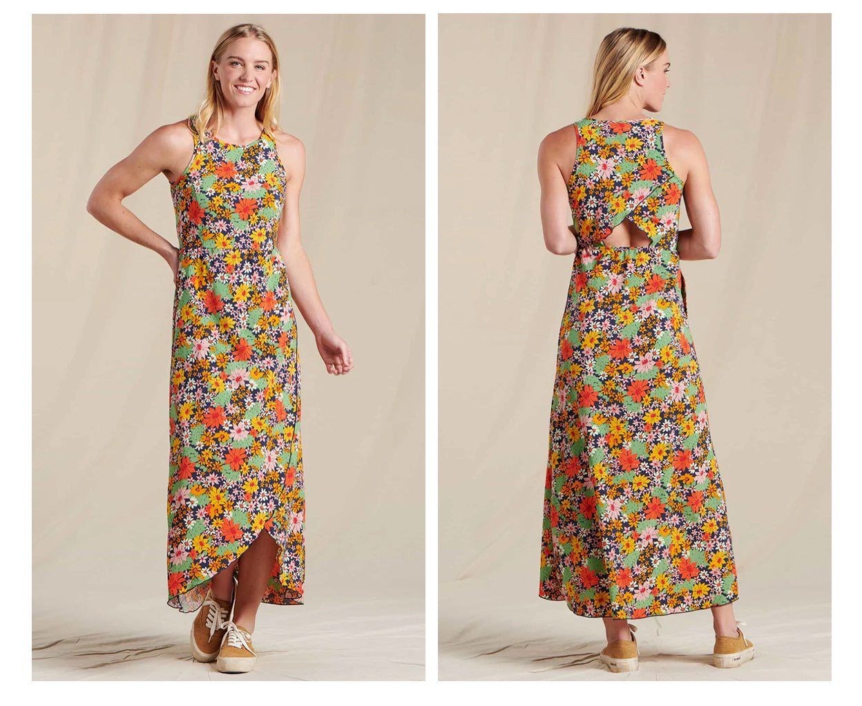 Sunkissed Maxi Dress in True Navy Multi Print