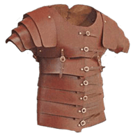 Leather Lorica Segmentata - 7/8 oz.