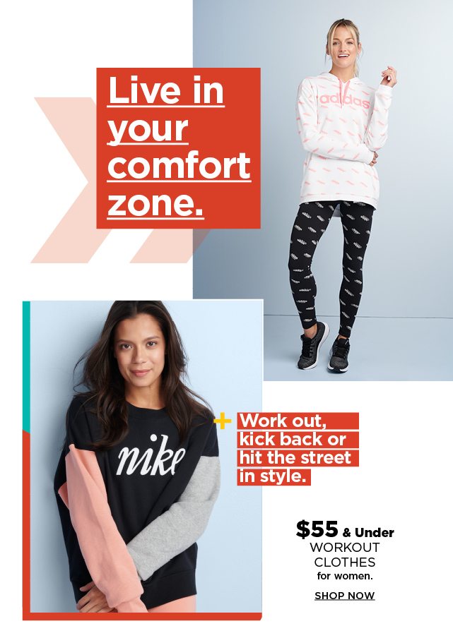 $55 and under workout clothes for women. shop now.