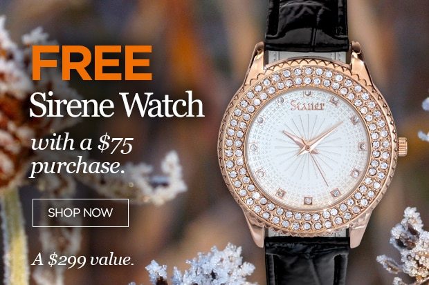 Free Sirene Watch with purchase of $75 or more