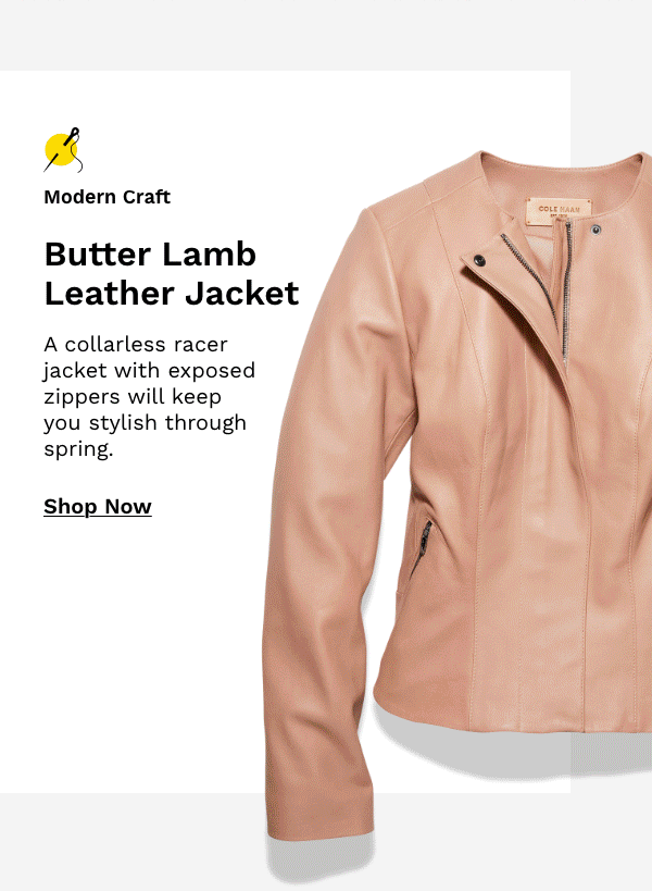 Butter Lamb Leather Jacket