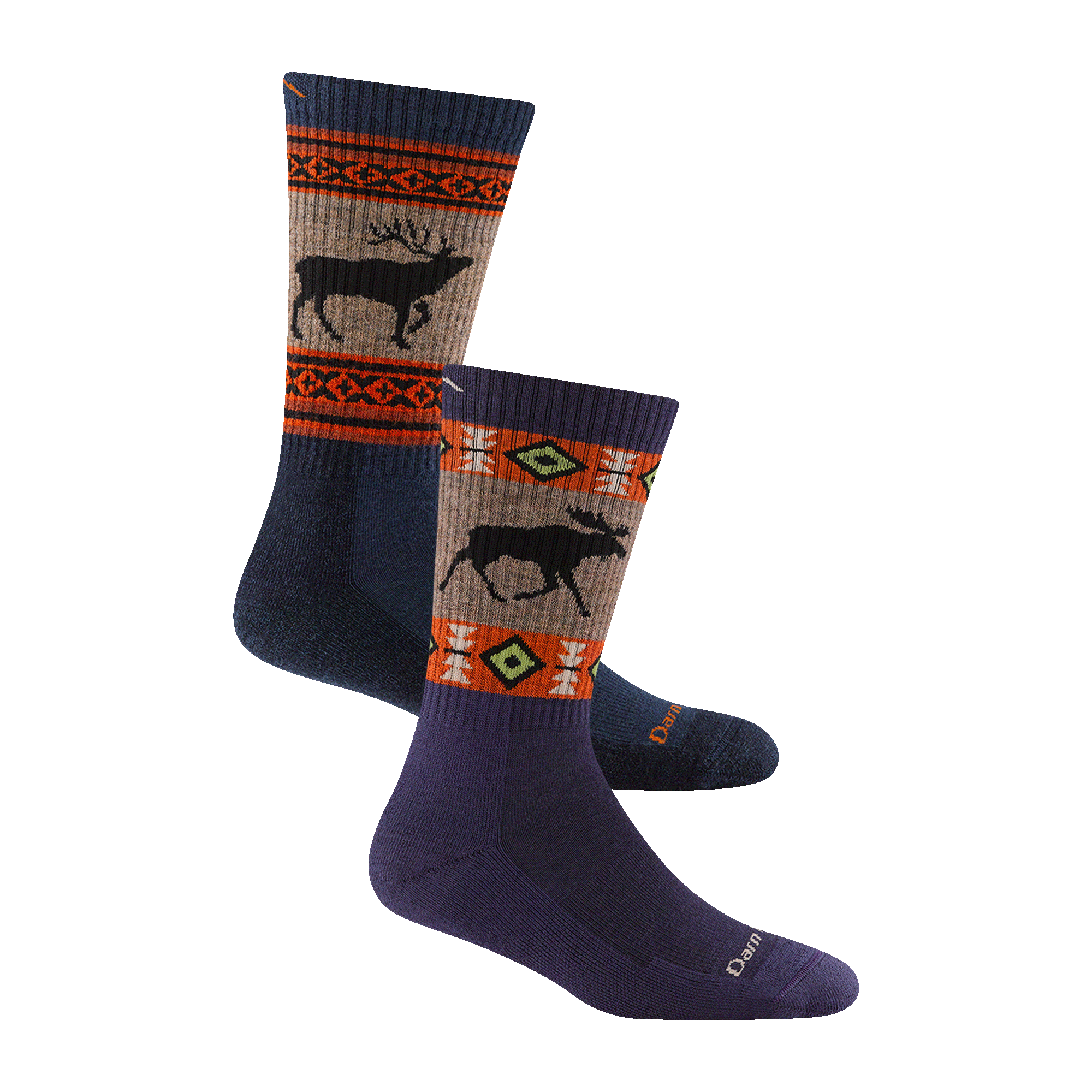 Image of Men's and Women's Hiker Boot Sock 2-Pack Hiking Socks