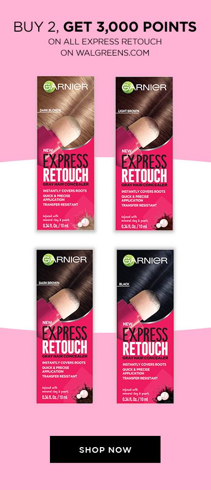 BUY 2, GET 3,000 POINTS - ON ALL EXPRESS RETOUCH ON WALGREENS DOT COM - SHOP NOW